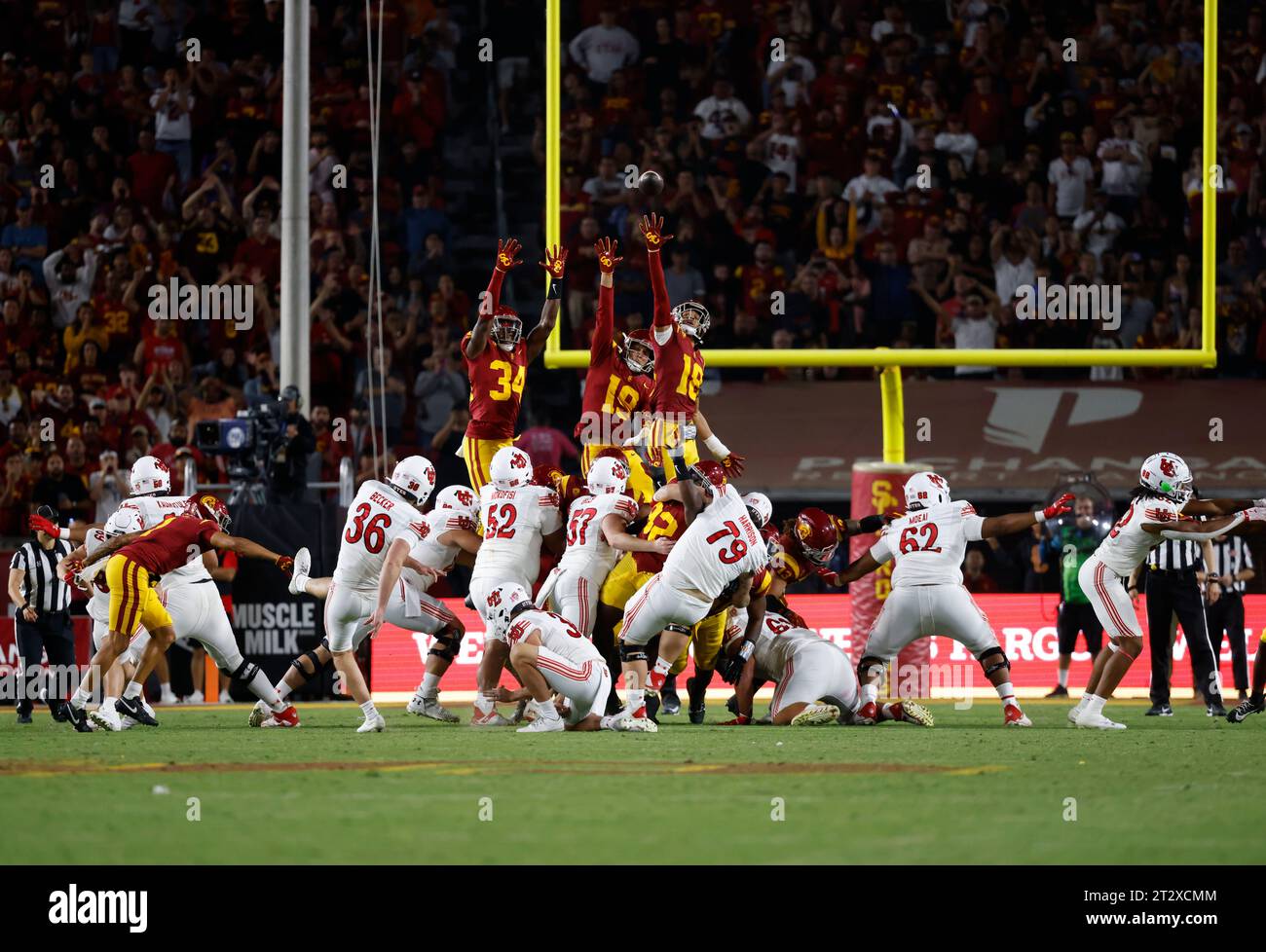 October 21, 2023 Utah Utes place kicker Cole Becker (36) kicks the game