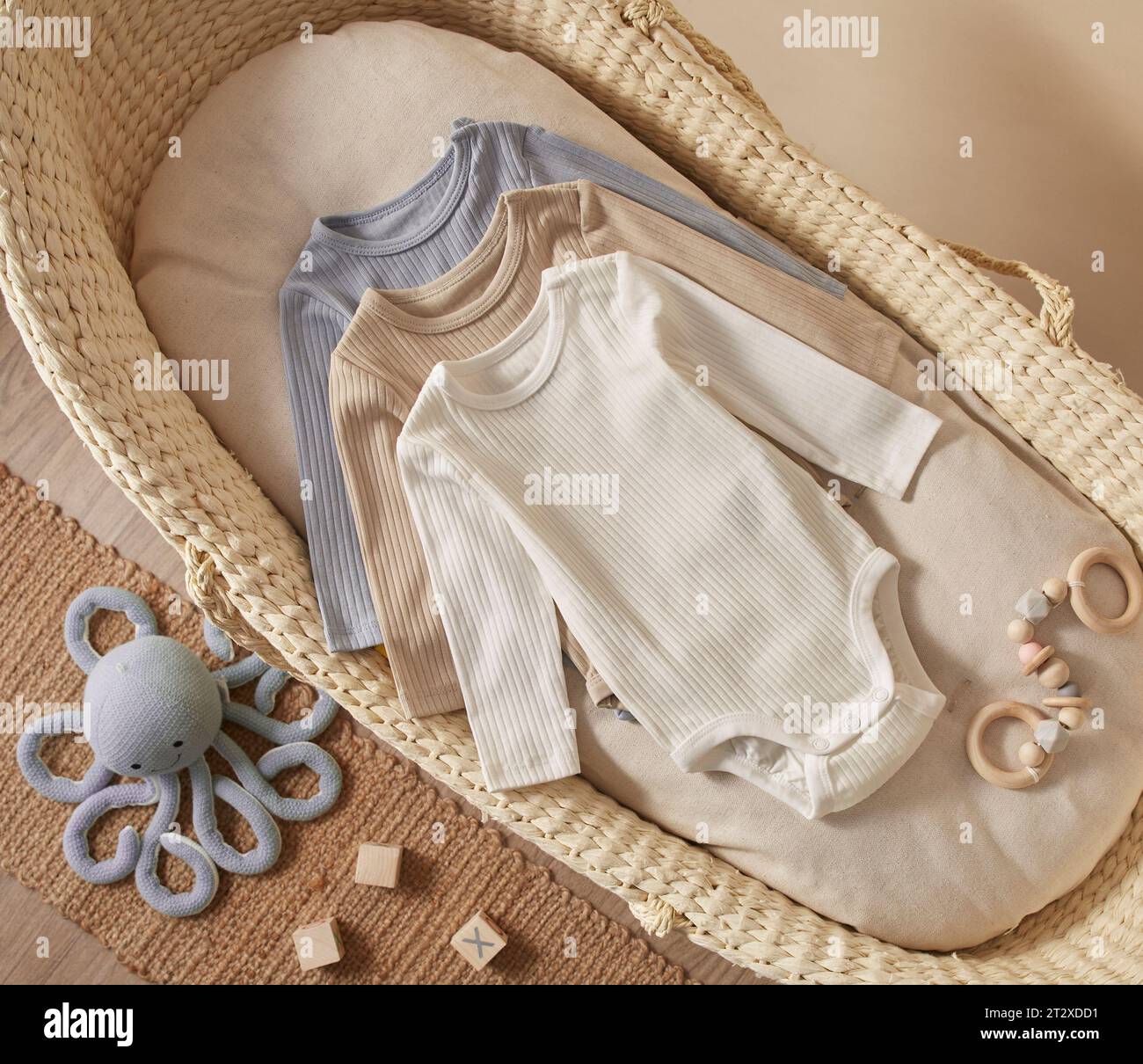 Cestino Portatile Per Neonato In Corda Di Cotone - Letto Moses Basket | Multifunzione