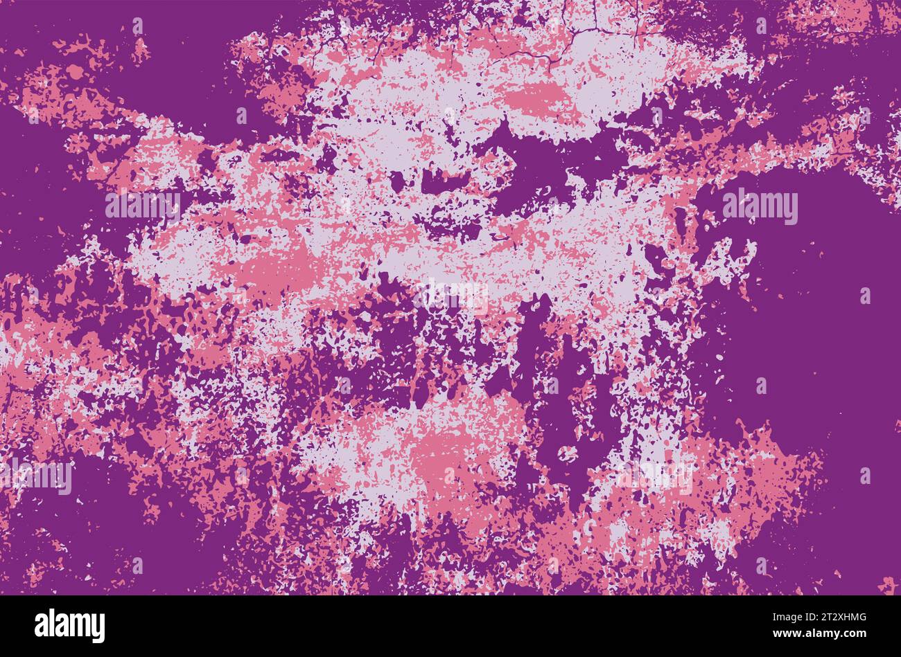 Distressed purple grunge texture as abstract background. Stock Vector