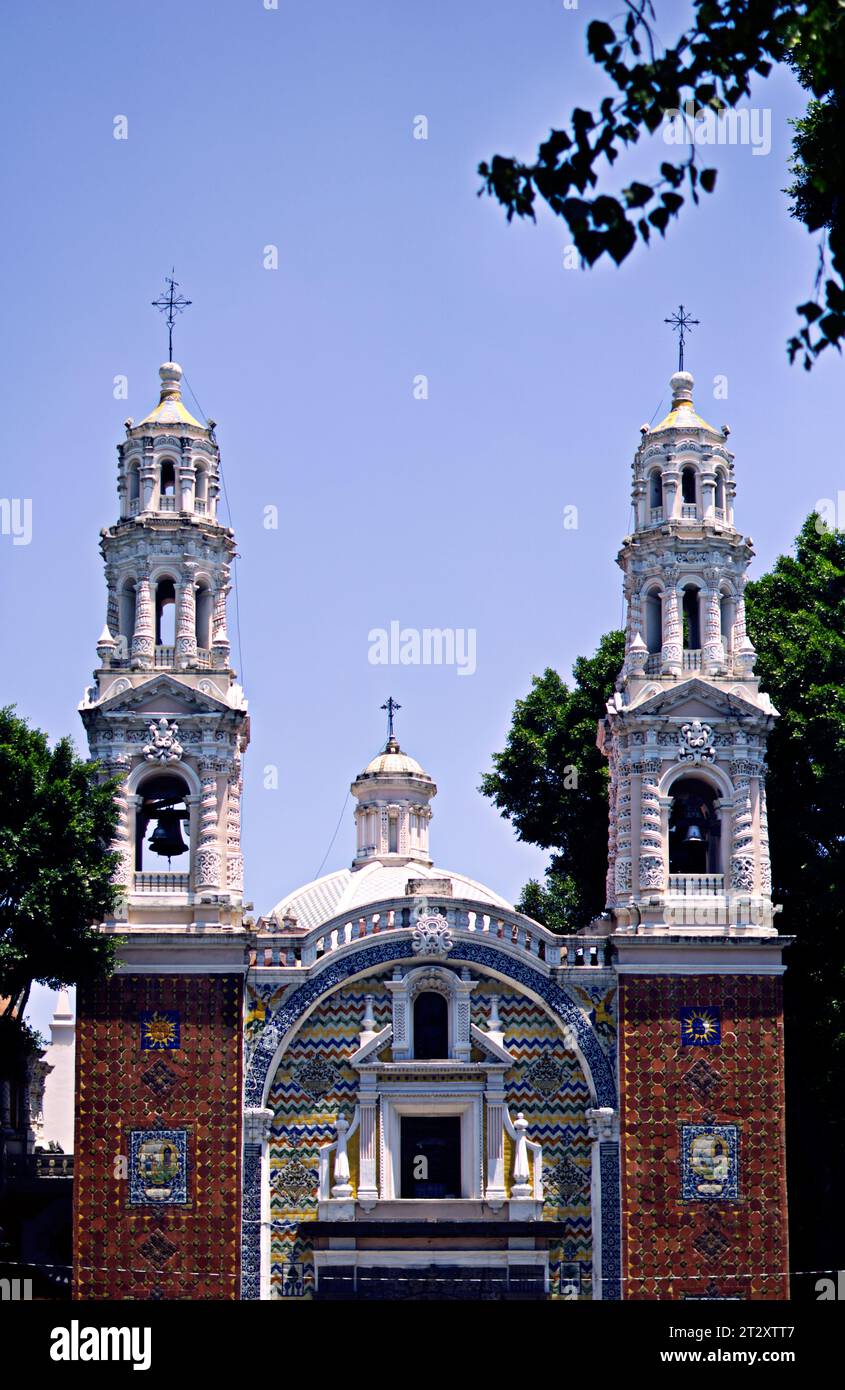 Temple of Our Lady of Guadalupe church Stock Photo