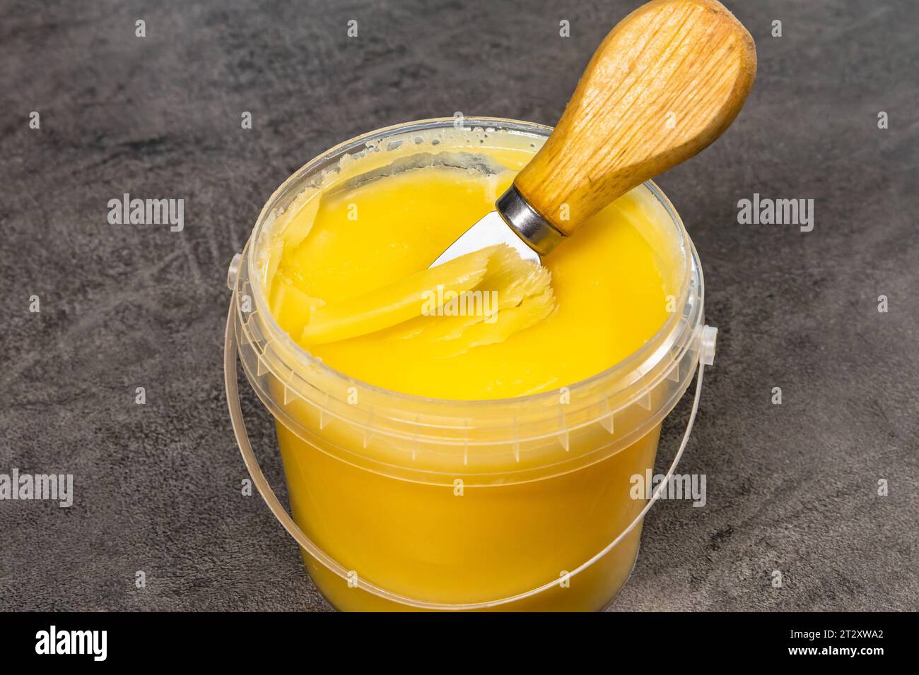 Organic ghee for a healthy lifestyle. Butter dairy product from India