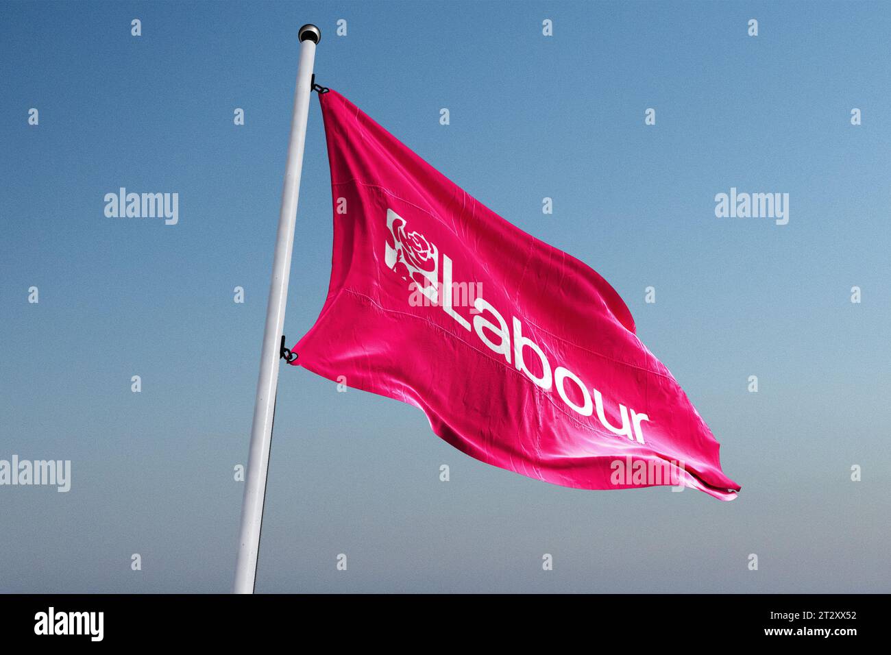 UK Labour Party flag Stock Photo - Alamy