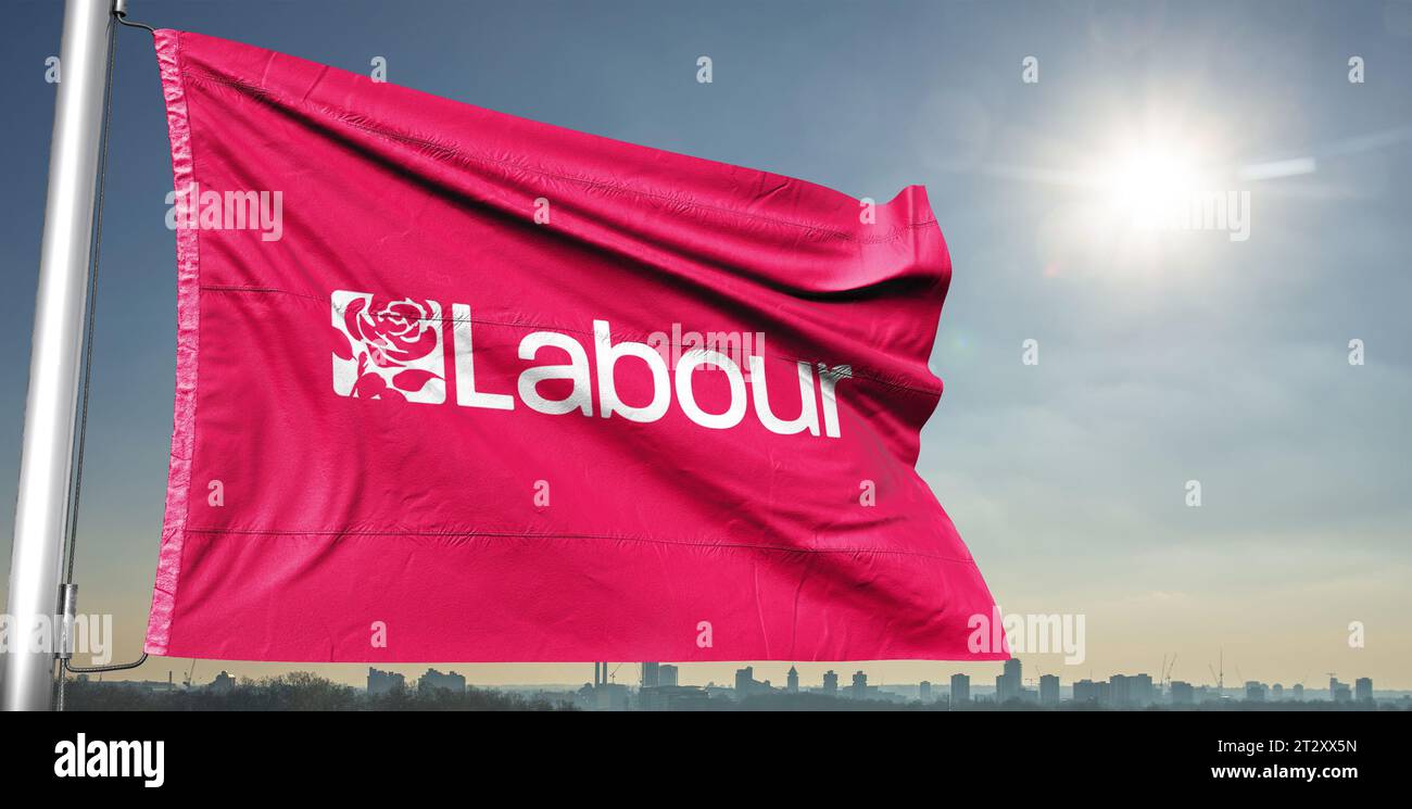 UK Labour Party flag Stock Photo - Alamy