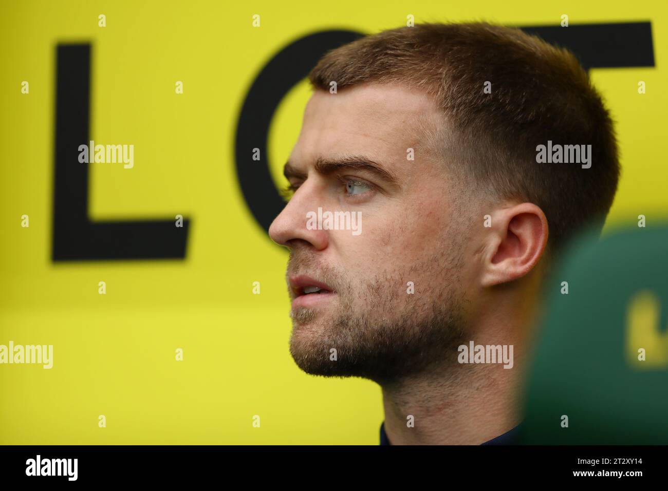Patrick Bamford of Leeds United - Norwich City v Leeds United, Sky Bet Championship, Carrow Road, Norwich, UK - 21st October 2023 Editorial Use Only - DataCo restrictions apply Stock Photo