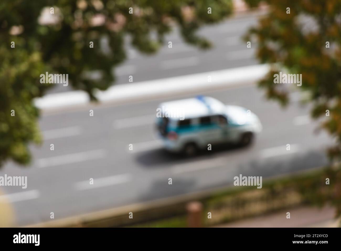 Blur police officer car hi-res stock photography and images - Alamy