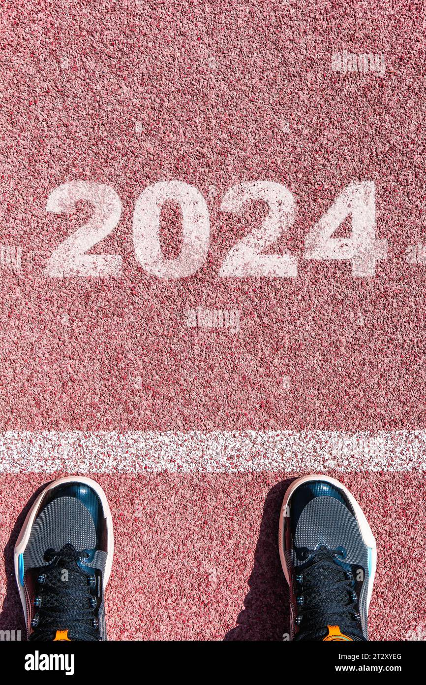 The Beginning Of 2024 Is Written On A Colorful Road Conceptual Photo   The Beginning Of 2024 Is Written On A Colorful Road Conceptual Photo Of The Coming New Year 2024 New Year Concept Motivation Business Promotion S 2T2XYEG 