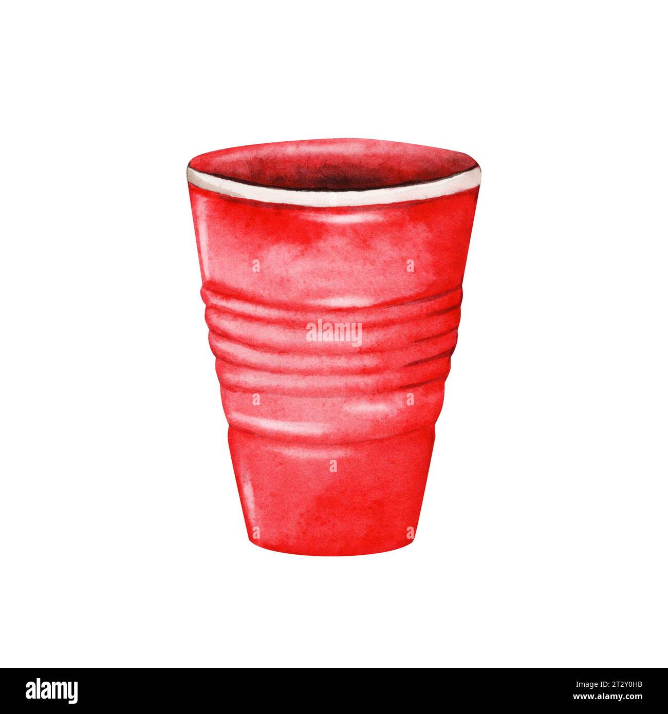 https://c8.alamy.com/comp/2T2Y0HB/red-plastic-disposable-cup-hand-drawn-watercolor-illustration-isolated-on-white-background-pink-glass-for-cocktails-water-and-soft-drinks-2T2Y0HB.jpg