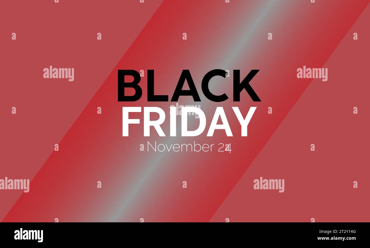 Black Friday Shopping Discount Deals, Savings, and Crowded Stores banner. Vector template for background, banner, card, poster design. Stock Vector