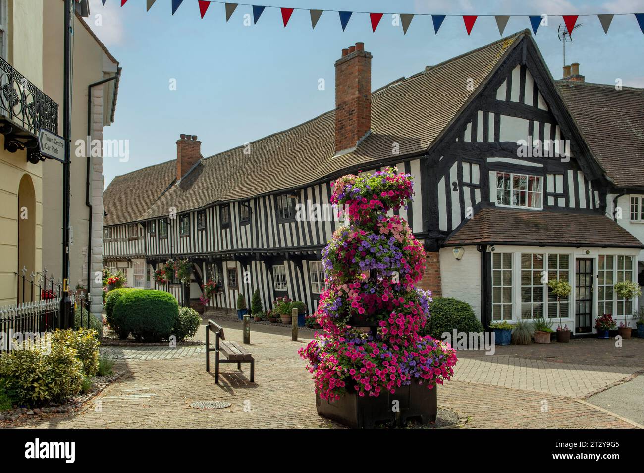 Entrance to Malt Mill Lane, Alcester, Warwickshire, England Stock Photo Alamy