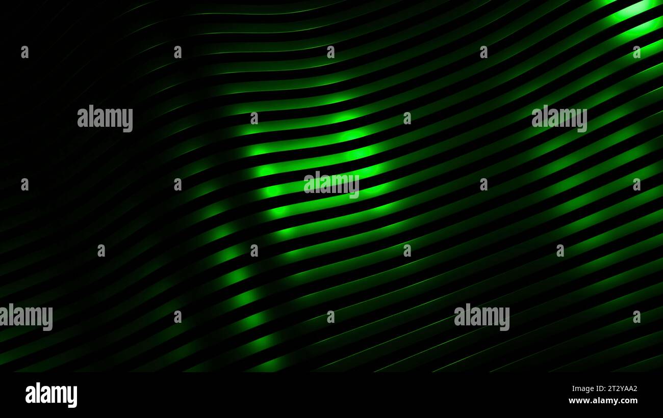 Striped background with moving waves. Design. Beautiful lines move in ...