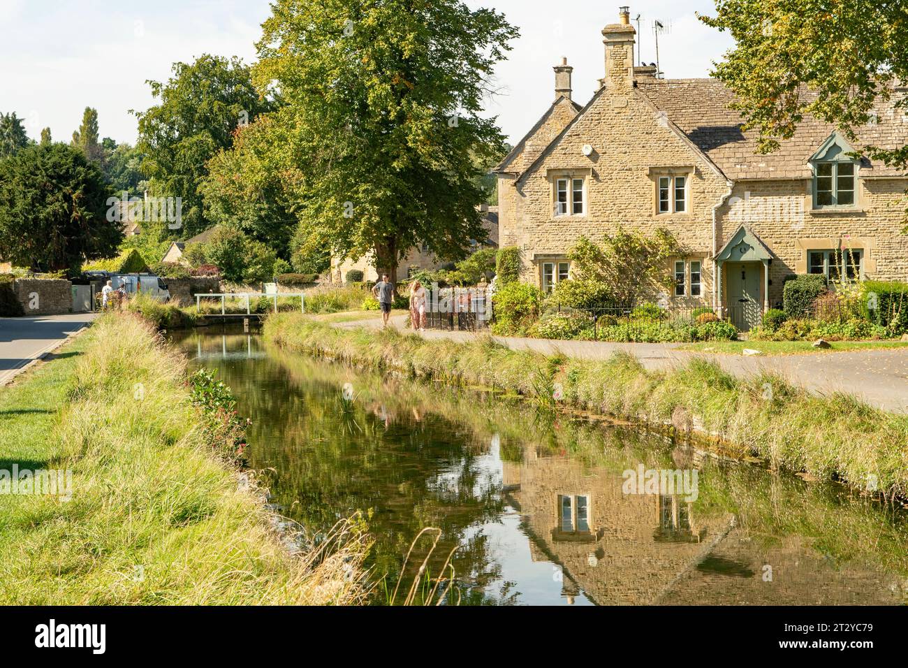 River Eye, Lower Slaughter, Gloucestershire, England Stock Photo