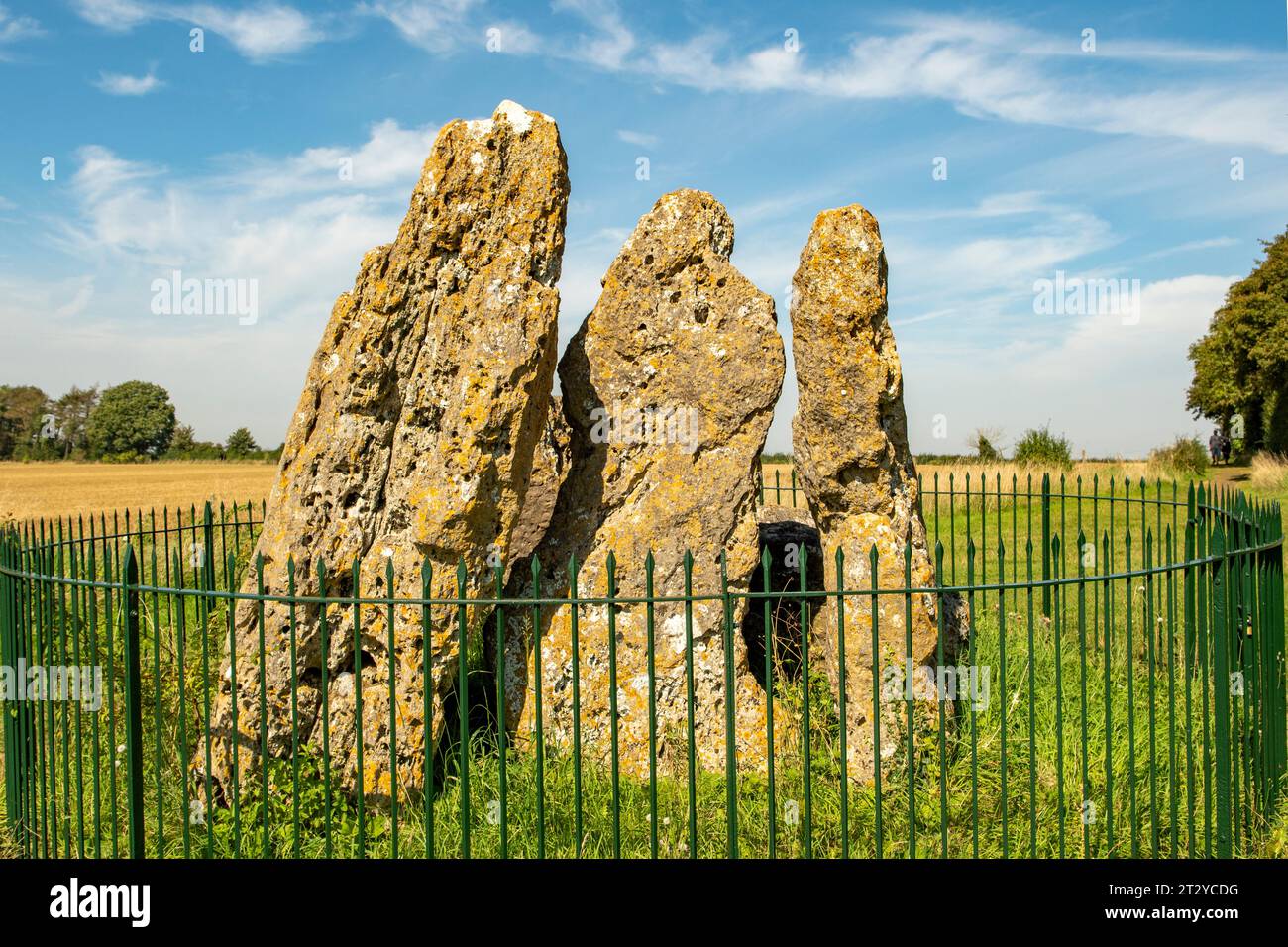 The Whispering Knights, Rollright Stones, Little Rollright, Oxfordshire, England Stock Photo