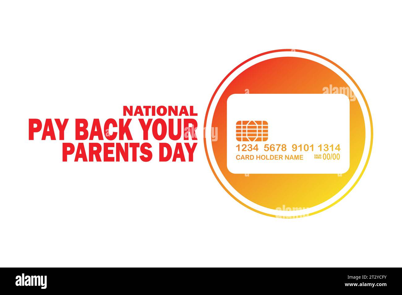 National pay back your parents day Vector illustration. Suitable for greeting card, poster and banner Stock Vector