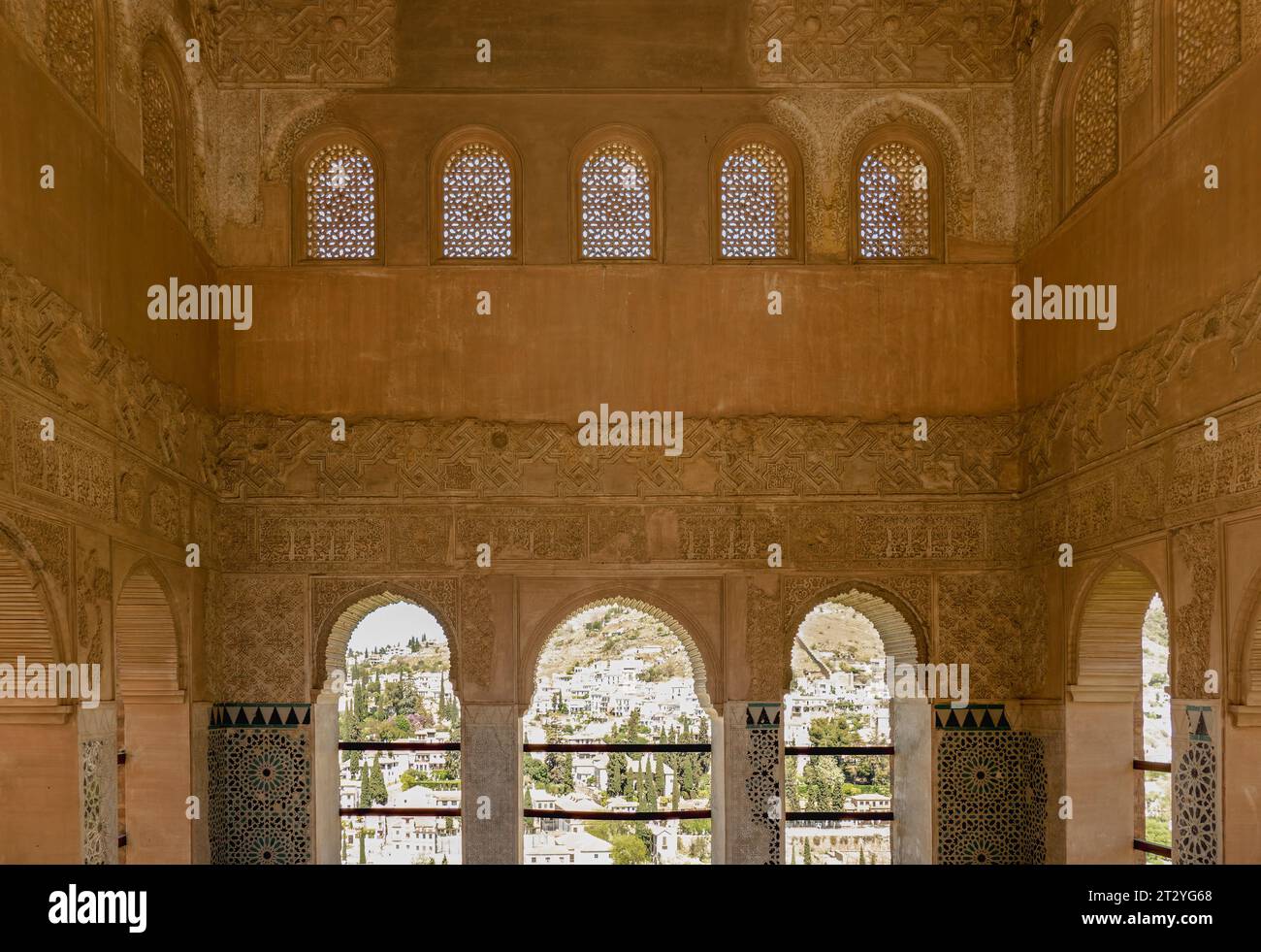 Alhambra palace in Alhambra complex of Granada, Spain Stock Photo - Alamy