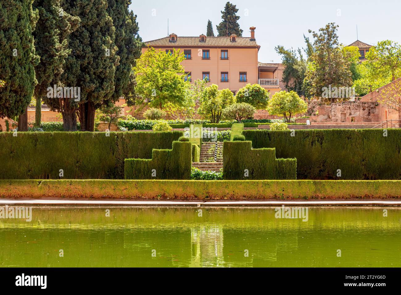 Alhambra palace in Alhambra complex of Granada, Spain Stock Photo - Alamy
