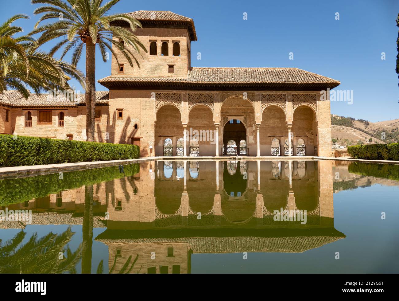 Alhambra palace in Alhambra complex of Granada, Spain Stock Photo - Alamy