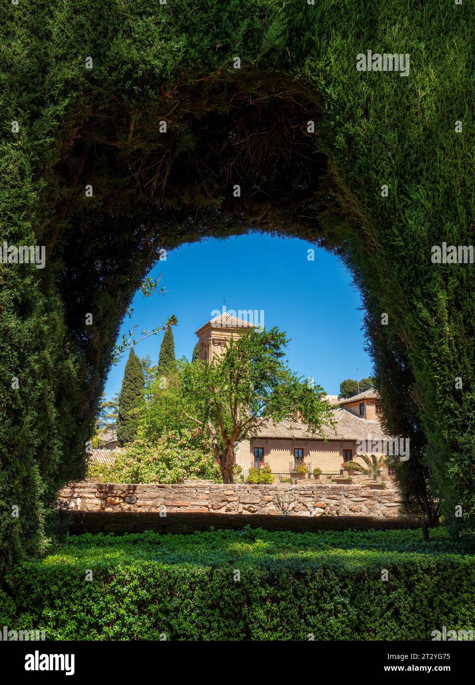 Alhambra palace in Alhambra complex of Granada, Spain Stock Photo - Alamy