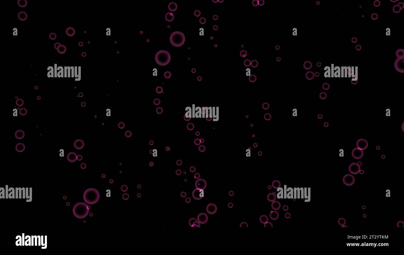 Pink Flying Rings Abstract flying rings on a black background. Design. Round rotating and ...
