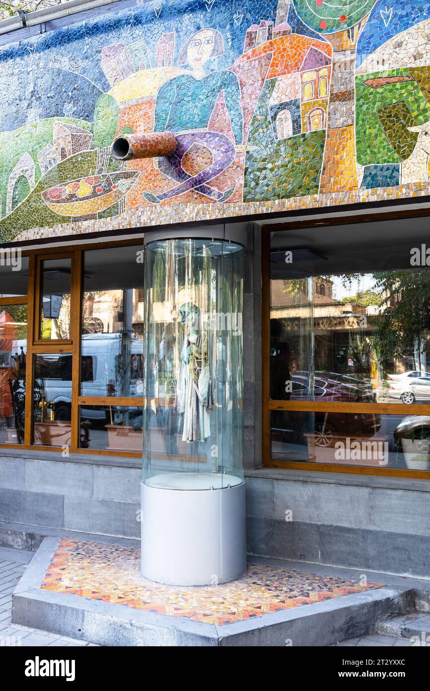 Yerevan, Armenia October 1, 2023 exterior of Hovhannes Tumanyan