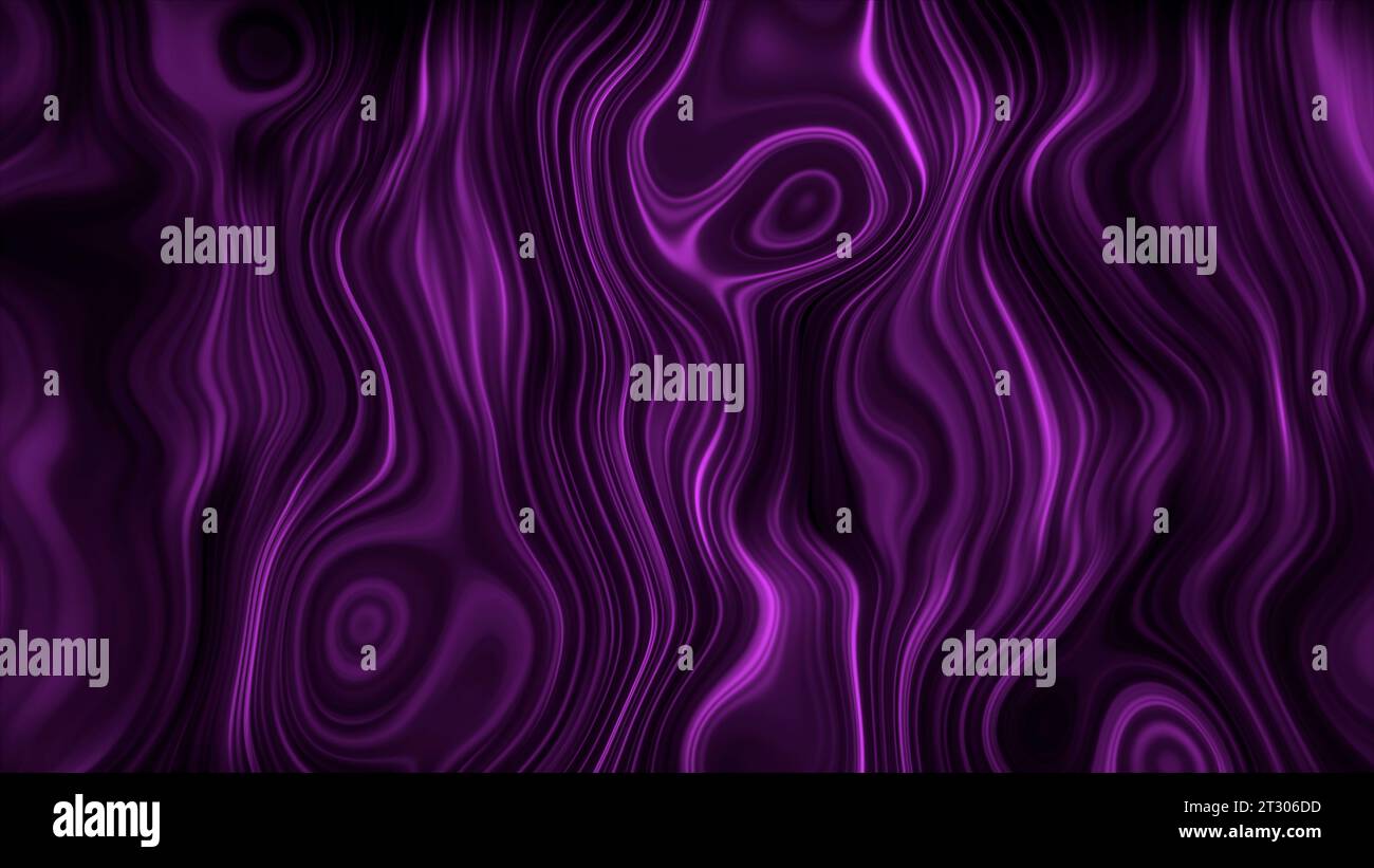 Abstract purple liquid surface background. Motion. Oval shaped dark ...