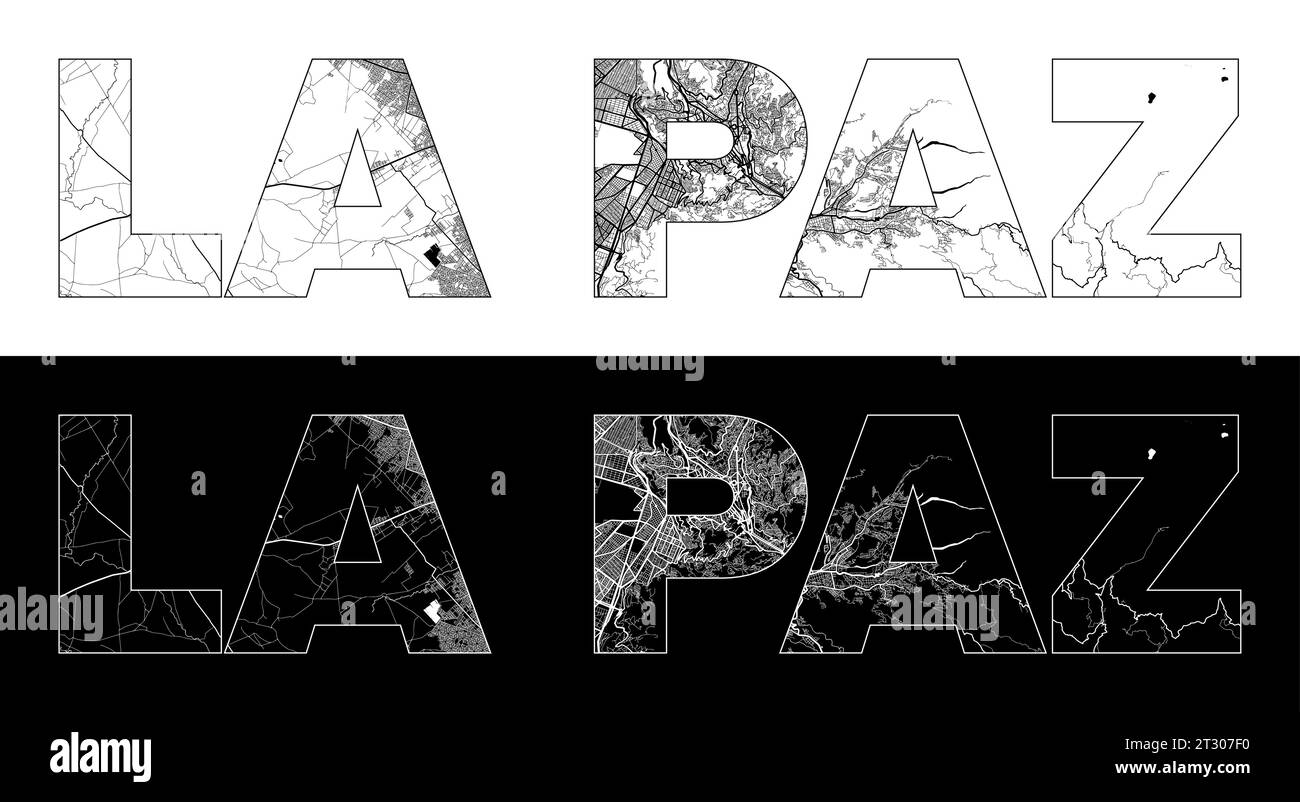 Zhite Map Paz vector vectors Black and White Stock Photos & Images - Alamy