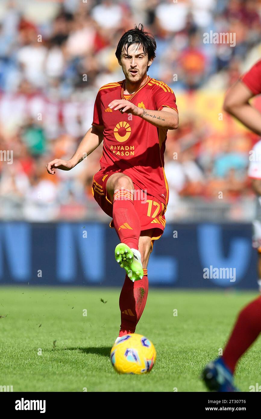 Rome, Italy. 22nd Oct, 2023. Sardar Azmoun of AS Roma during the Serie A football match between AS Roma and AC Monza at Olimpico stadium in Rome (Italy), October 22nd, 2023. Credit: Insidefoto di andrea staccioli/Alamy Live News Stock Photo