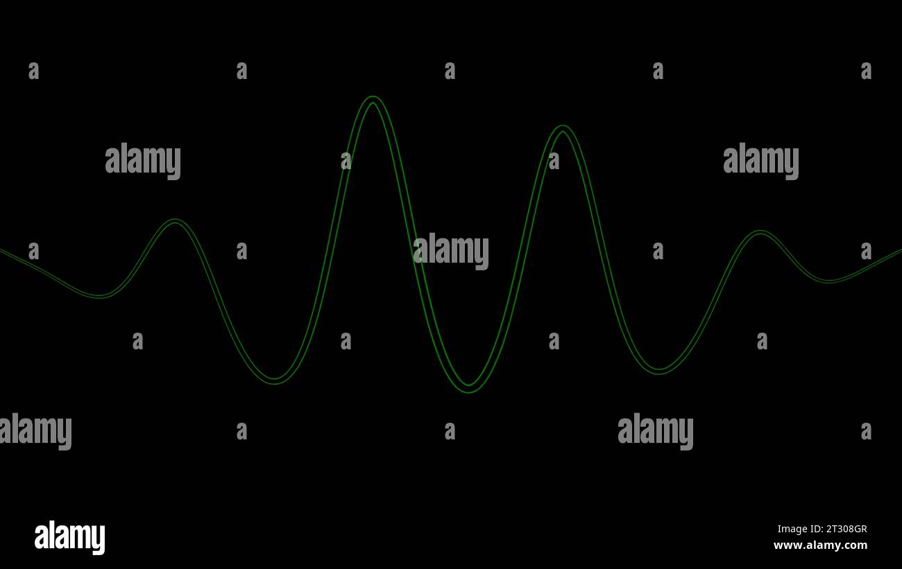 Black background with green and red graph. Design. A bright graphic in ...