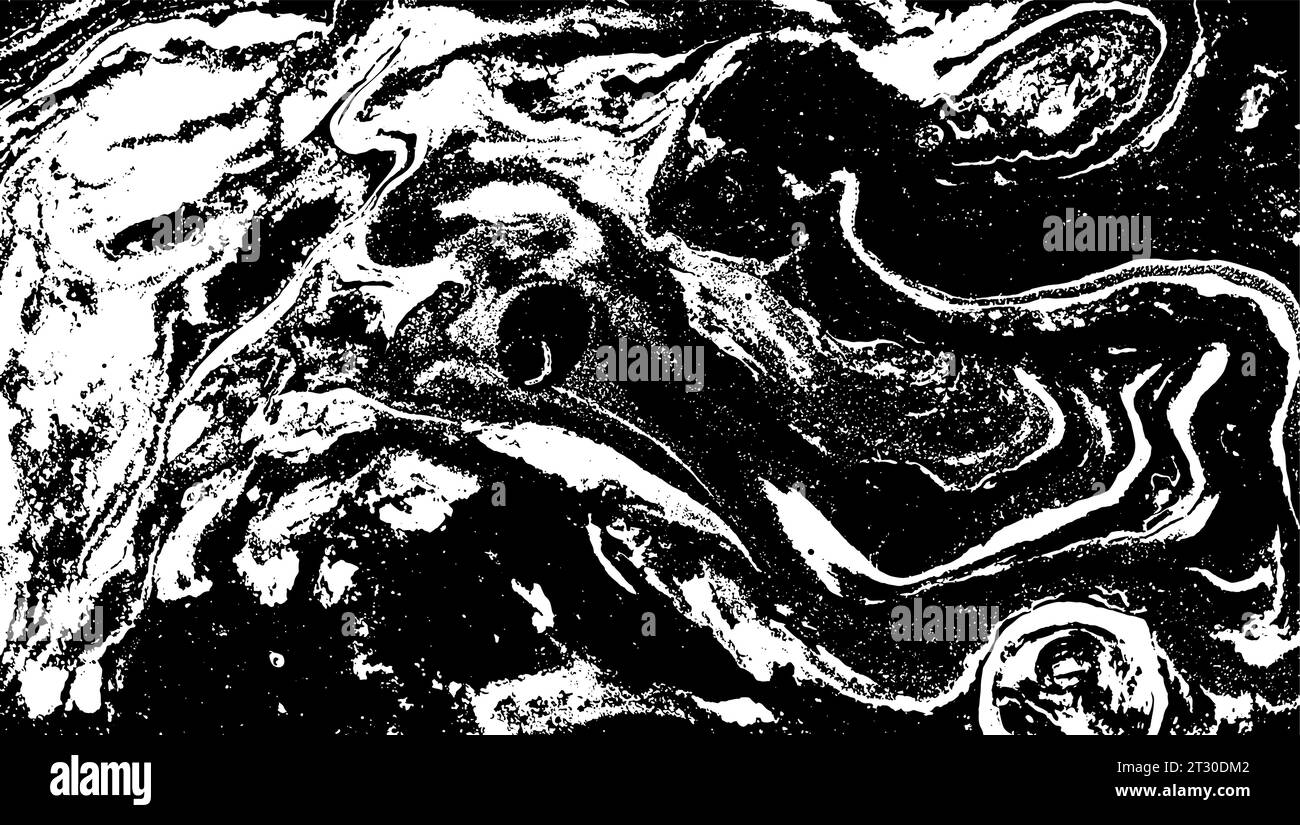 Abstract Marble Black and White Grunge Texture Stock Vector Image & Art ...