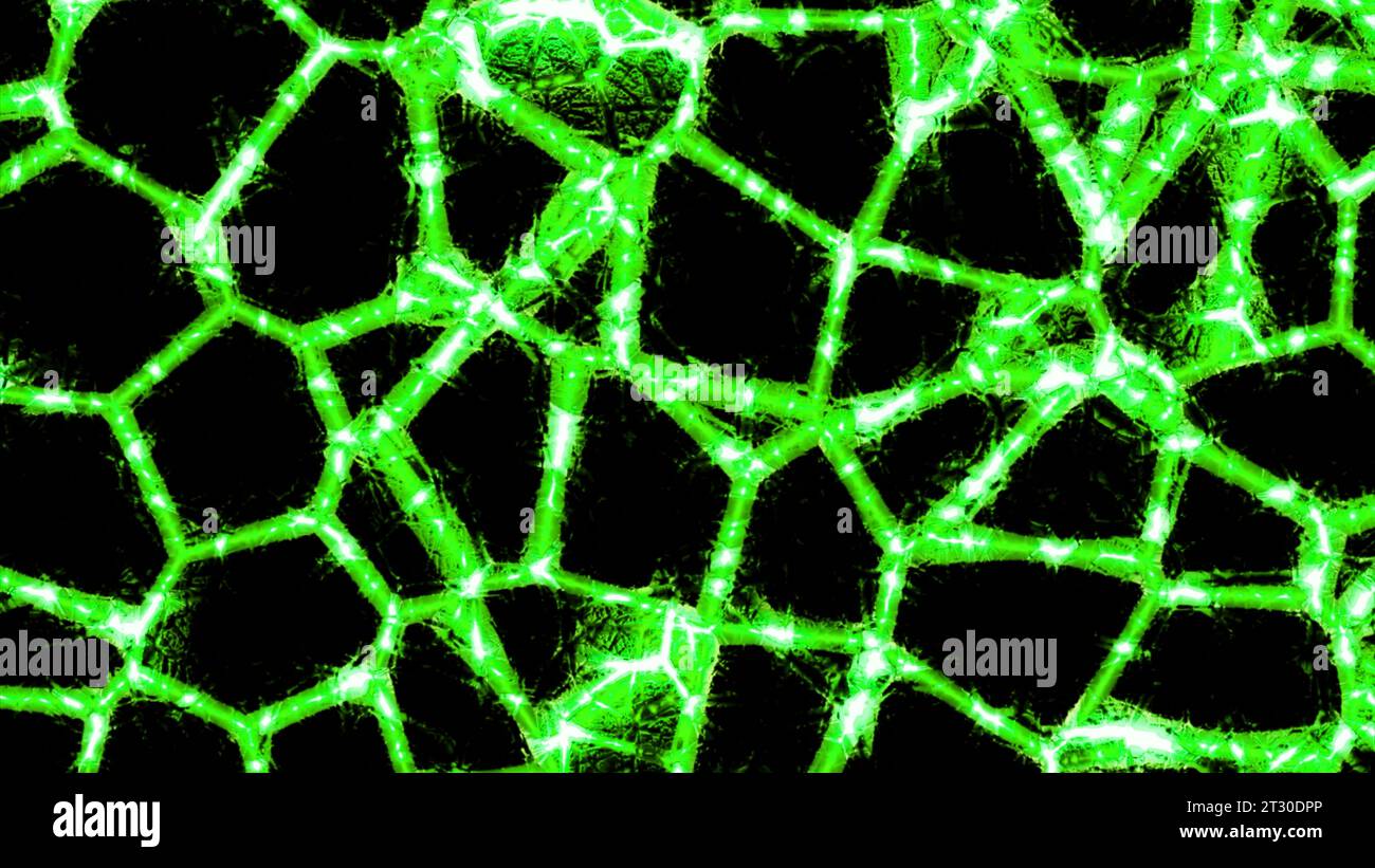 Repeating Cell Pattern Lines of glowing pattern with moving cells. Design. Changing cell ...