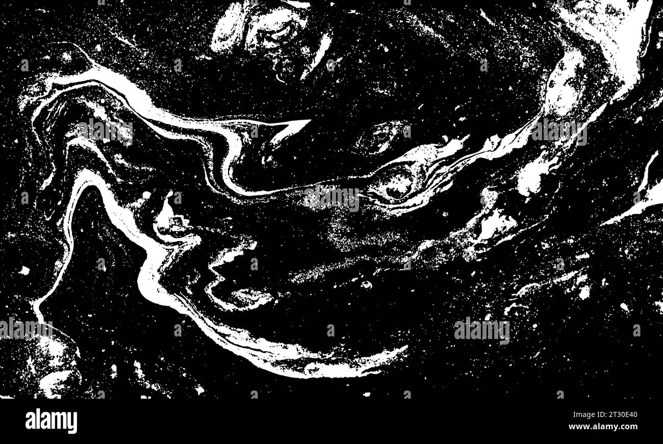 Abstract Marble Black and White Grunge Texture Stock Vector Image & Art ...