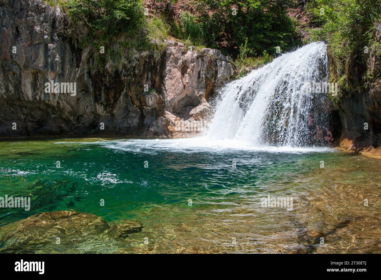 beautiful waterfall Stock Photo