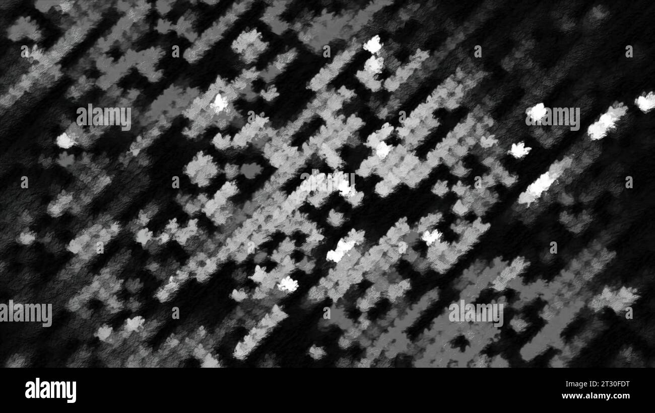 Black and white flashing dots. Motion. Monochrome dots blink in disco