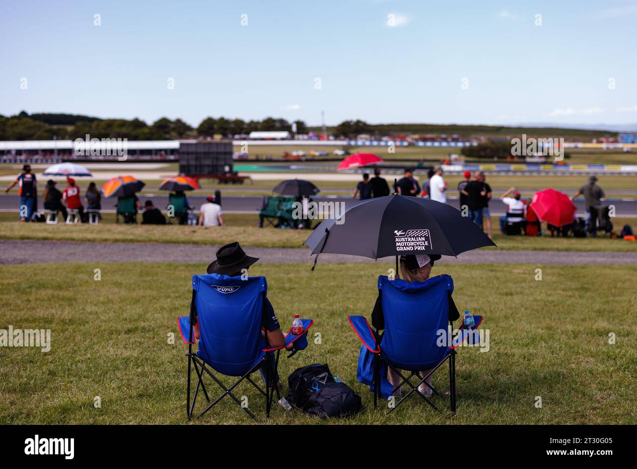 Phillip Island, Australia. 20th Oct, 2023. Phillip Island, Australia, Friday 20 October: Fans during the 2023 MotoGP Australian Motorcyle Grand Prix. Fee liable image, photo and copyright © PETERSON Mark ATP Images (PETERSON Mark/ATP/SPP) Credit: SPP Sport Press Photo. /Alamy Live News Stock Photo