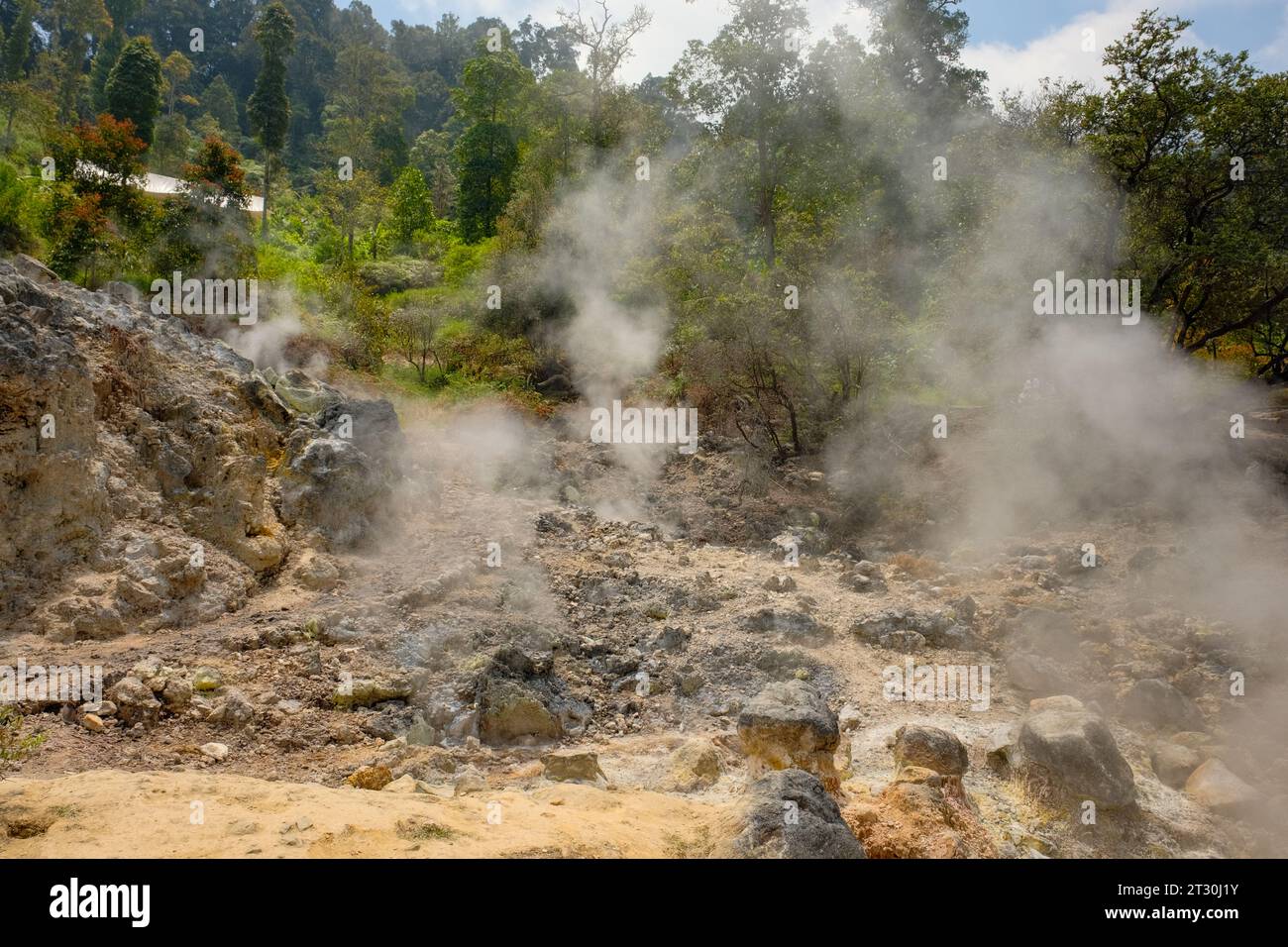 Witness the enigmatic dance of fumes rising from Cibuni Rengganis