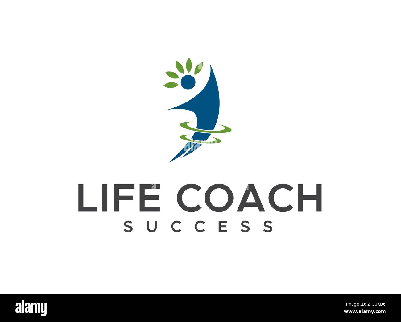 Elevate your brand with our 'Life Coaching Success Rise Logo Design.' This seamless emblem beautifully encapsulates the essence of life coaching Stock Vector