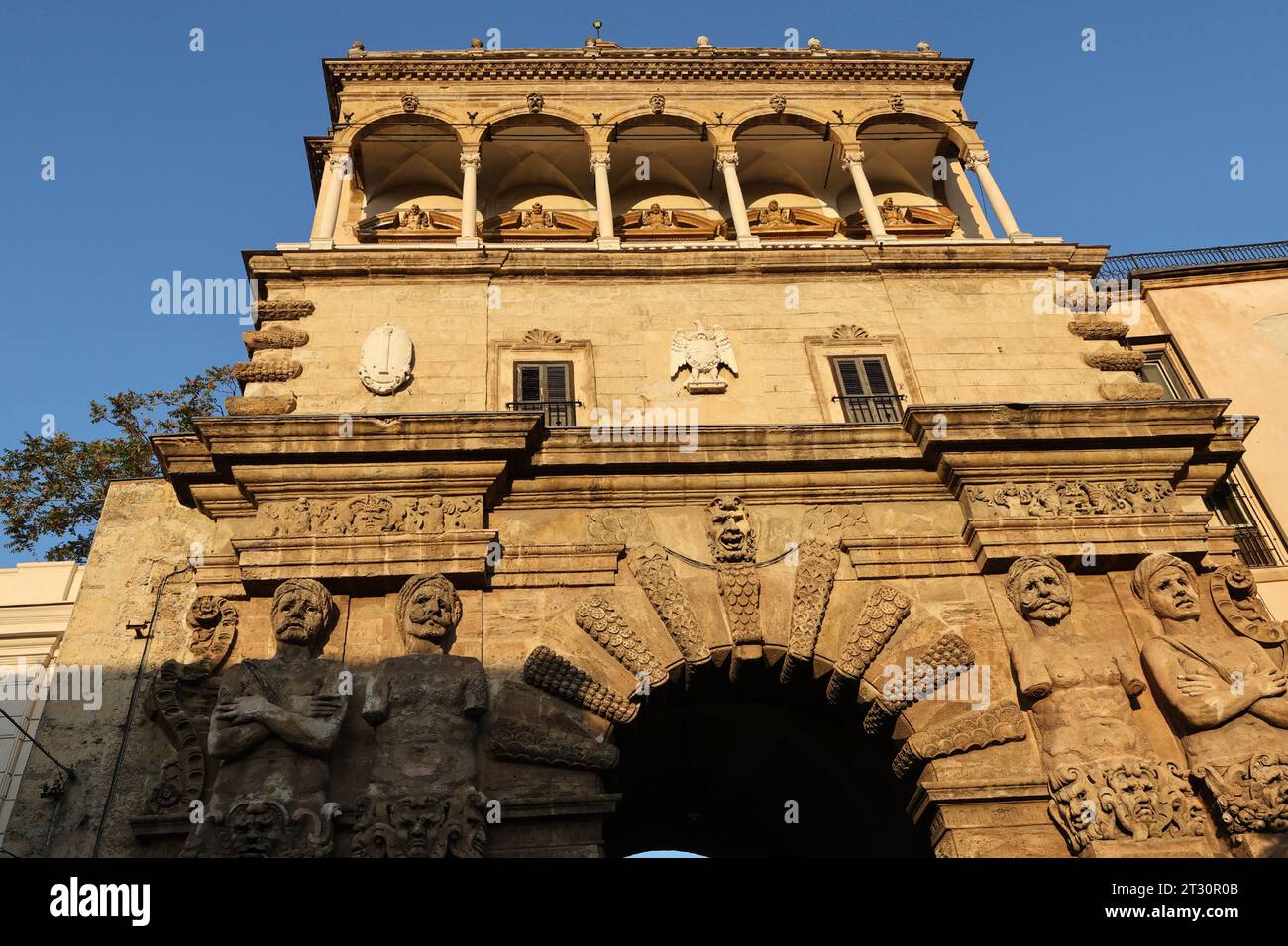 The Porta Nuova in Palermo, Sicily Stock Photo