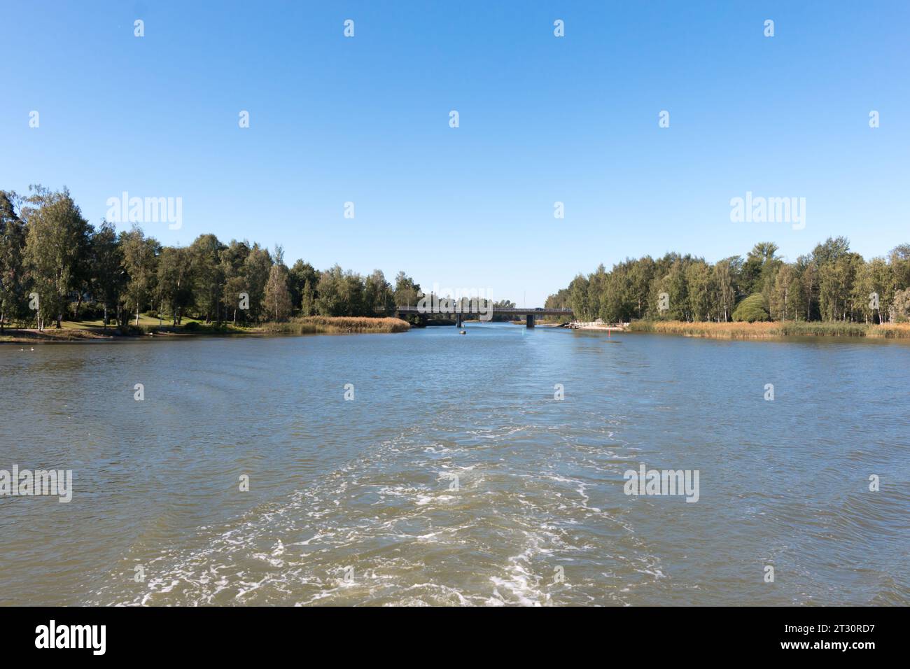 Beautiful archipelago around Helsinki, capital of Finland. Stock Photo