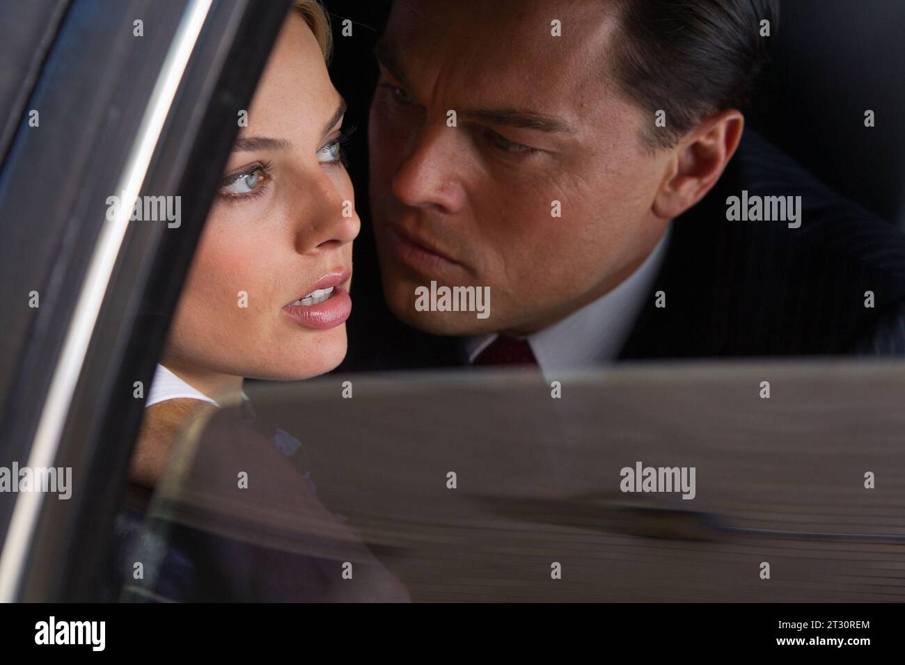 The Wolf of Wall Street  Margot Robbie & Leonardo DiCaprio Stock Photo