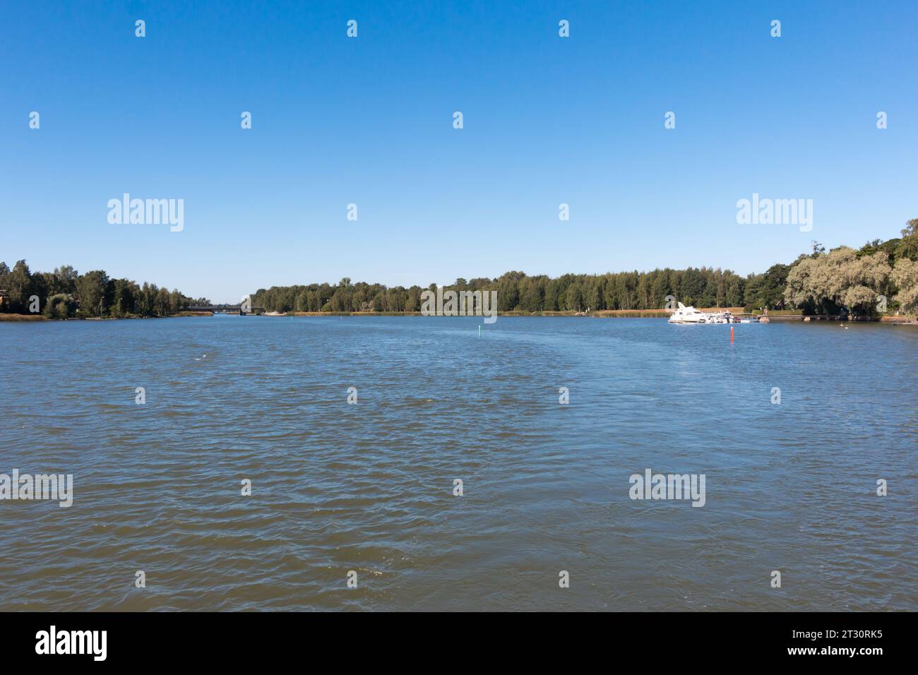 Beautiful archipelago around Helsinki, capital of Finland. Stock Photo