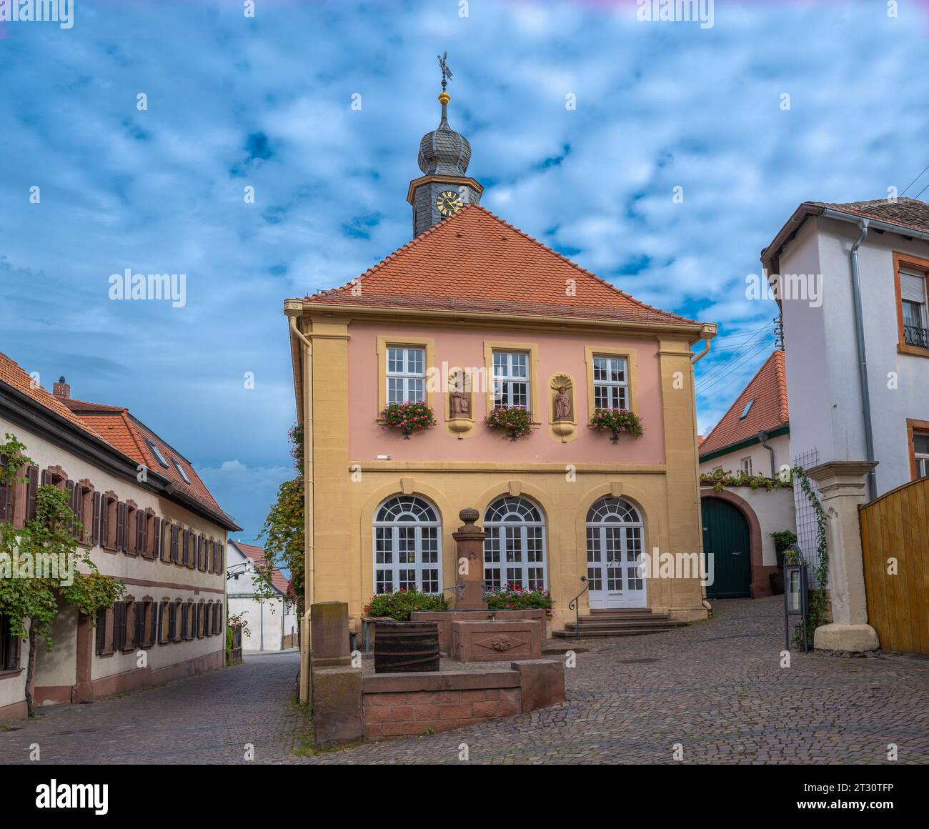 Old town hall in Hambach, Neustadt an der Weinstraße, Rhineland-Palatinate, Germany, Europe Stock Photo