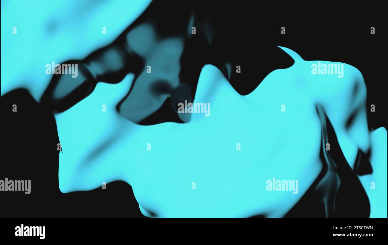 Rectangle Moving Liquid 3D animation of moving plastic liquid. Design. 3D liquid moves with ...