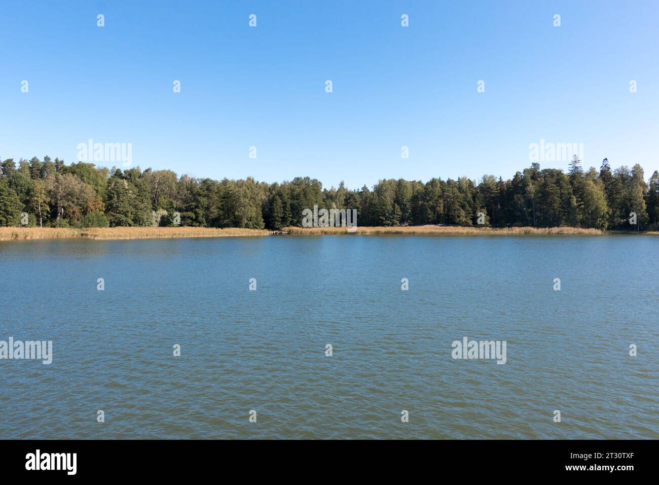 Beautiful archipelago around Helsinki, capital of Finland. Stock Photo