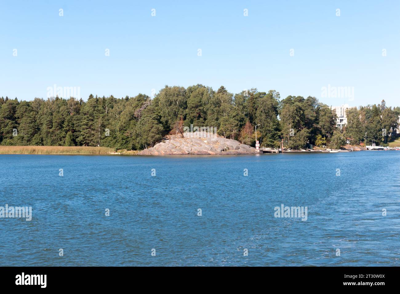 Beautiful archipelago around Helsinki, capital of Finland. Stock Photo