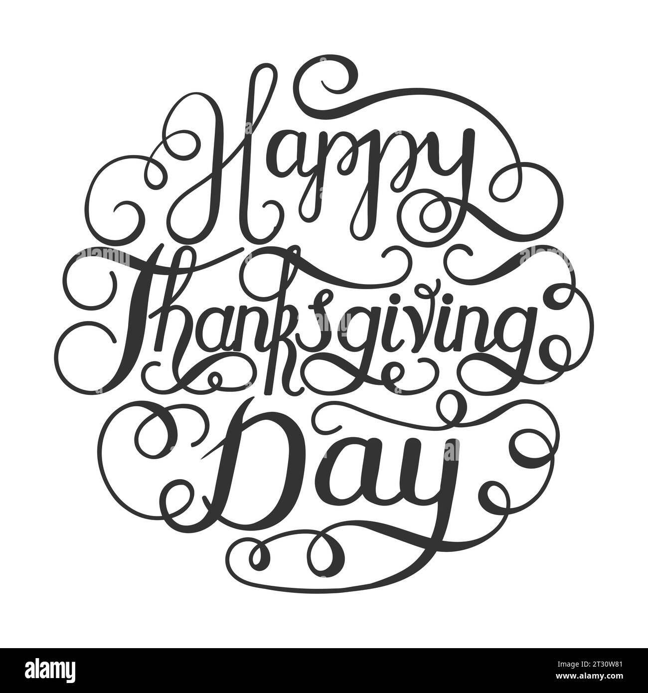 Vector black white thanksgiving Black and White Stock Photos & Images ...