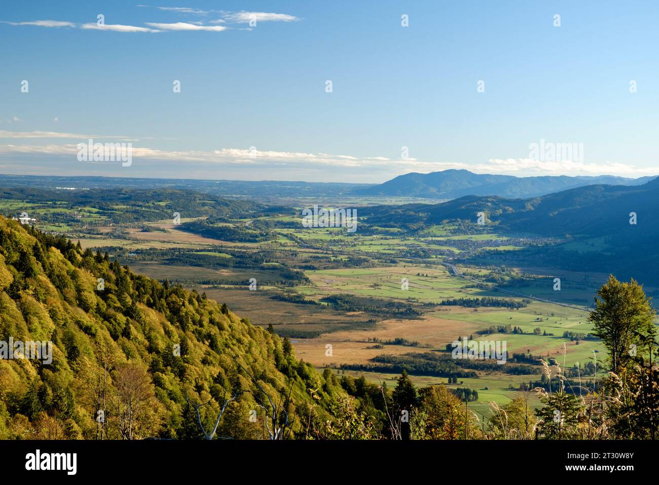 Herbstpanorama Oberland / Blaues Land Stock Photo