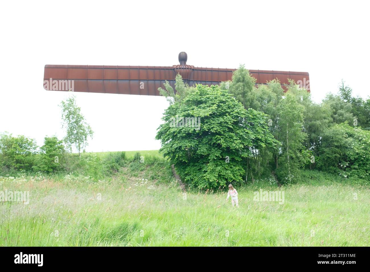 Angel of the north statue in Newcastle, UK, England Stock Photo - Alamy