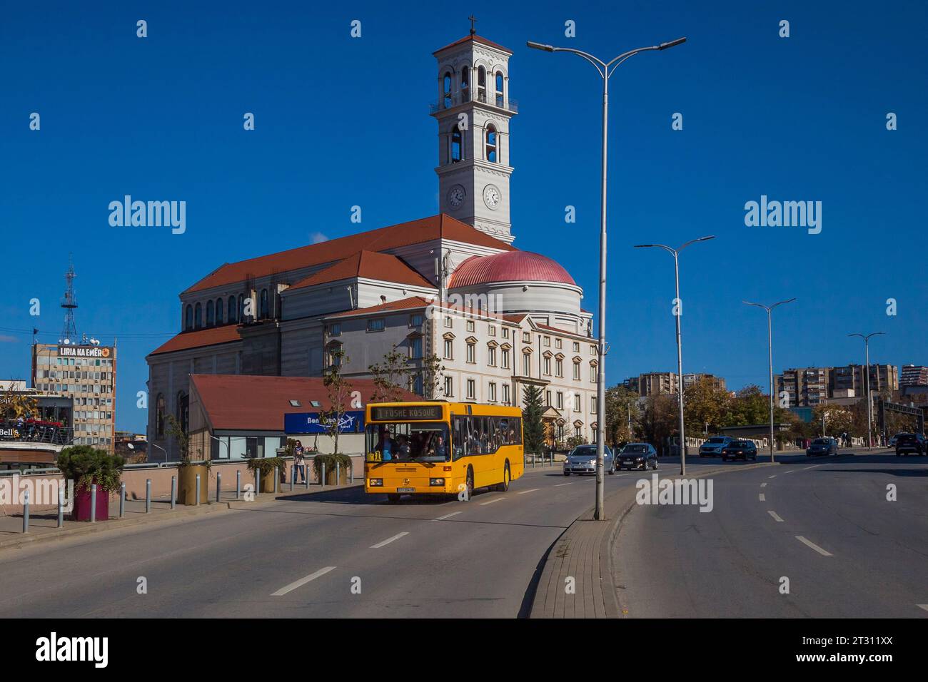 27.10.2022. Serbia/Kosovo, Pristina. Mercedes O405 on urban route. Stock Photo
