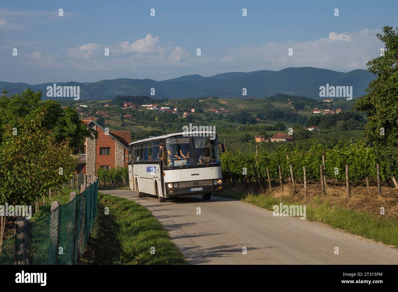 6.06.2022. Serbia, near Topola. Sanos S415 from Topola on local route. Stock Photo