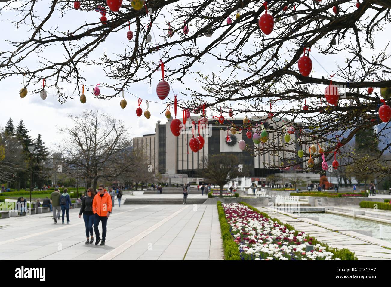 SOFIA, BULGARIA - April 15, 2023: National Palace of Culture Stock