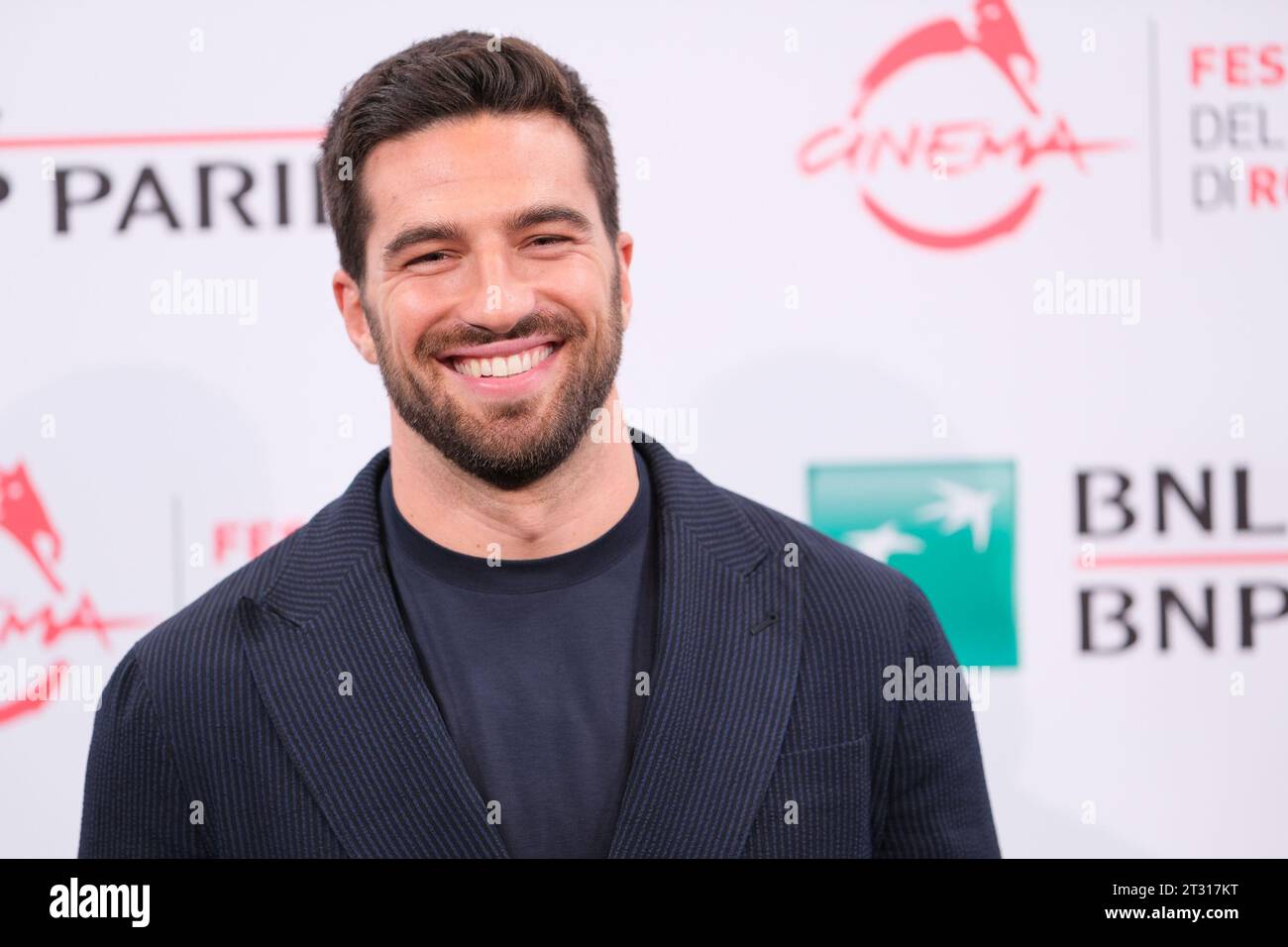 Rome, Italy. 22nd Oct, 2023. Alvise Rigo attends the photocall for “Nuovo Olimpo” during the 18th Rome Film Festival at Auditorium Parco Della Musica in Rome. Credit: SOPA Images Limited/Alamy Live News Stock Photo